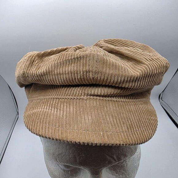 Gap Corduroy Womens Small Tan Newsboy Cap Casual Going Out Outdoors Party - Picture 1 of 9